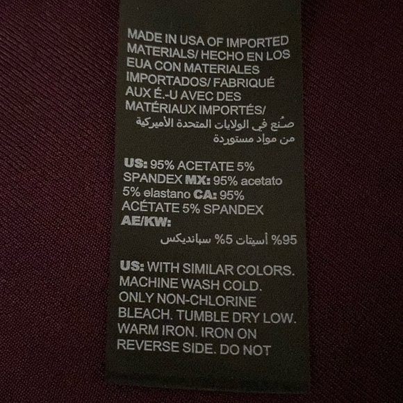 CHICO’S set TRAVELERS cardigan and no tummy pull on pants burgundy NEW size 12 - Picture 4 of 16